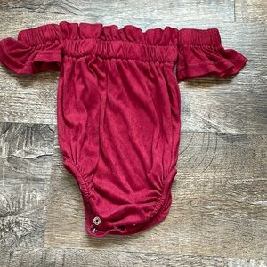 Baileys Blossom off the shoulder onesie